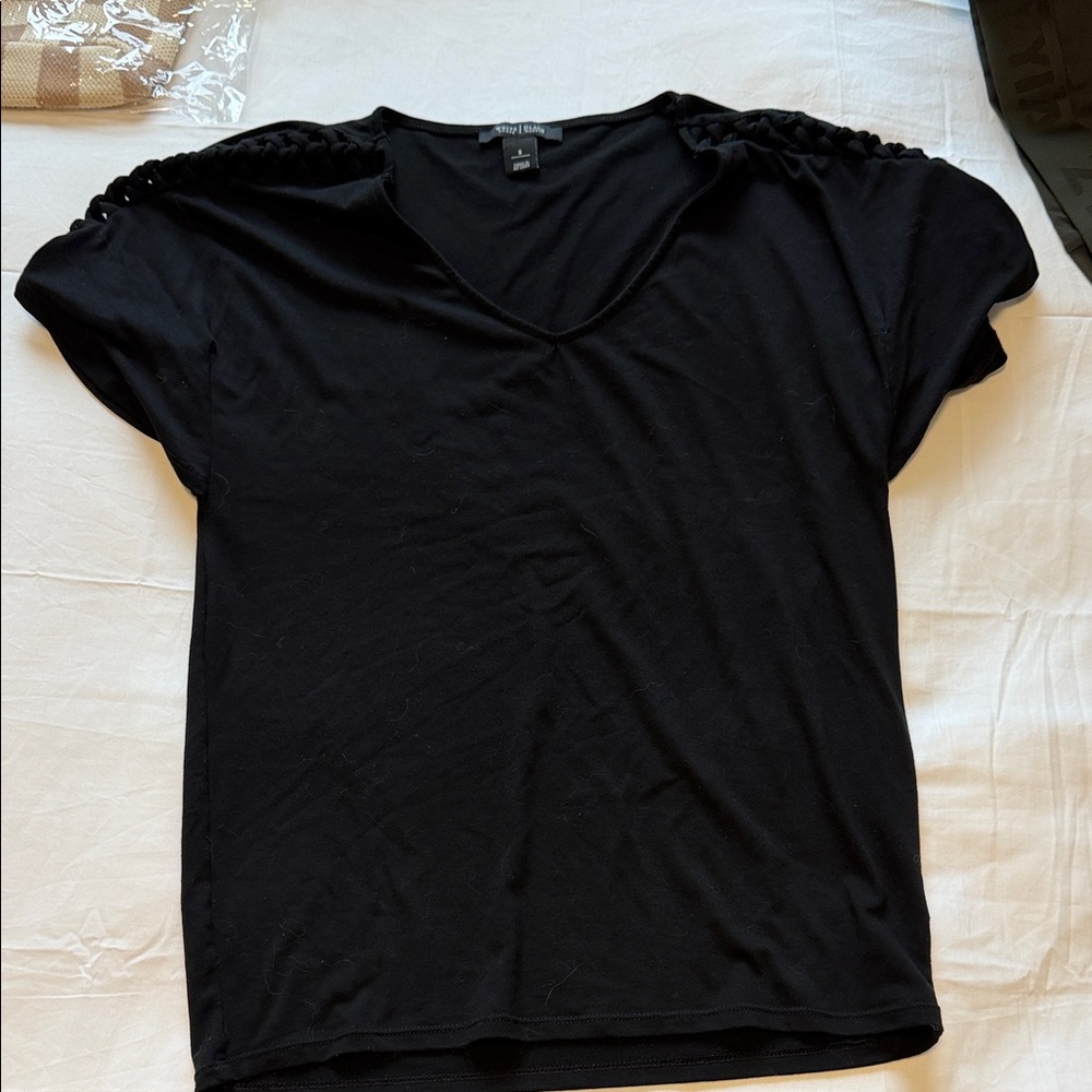 White House Black Market Black Short Sleeve Tee